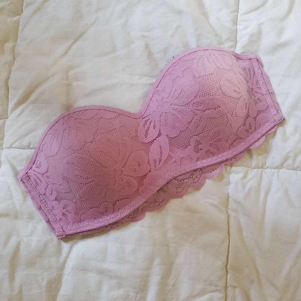 NWOT Pink lace bandeau
